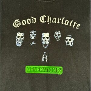 Good Charlotte Generation RX Tour Shirt 2018 Band Tee Black Graphic Rock XS